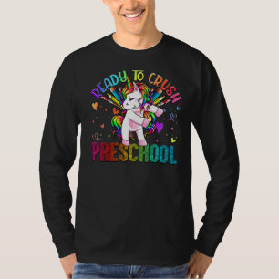 T-shirt Prêt À Écraser Le Préscolaire Retour À L'École Uni