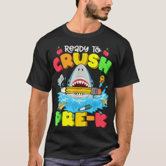 T-shirt Prêt À Écraser Le Requin Pré-K À L'École