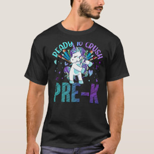 T-shirt Prêt À Écraser Pré K Retour À L'École Pré K Unicor