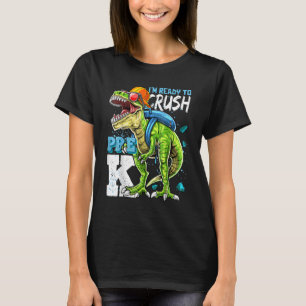 T-shirt Prêt À Écraser Pré K Rex Dinosaur Retour À L'École