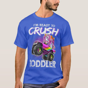 T-shirt Prêt à écraser Toddler rose Unicorn Retour à l'éco