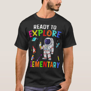 T-shirt Prêt à entraîner l'astronaute élémentaire de retou