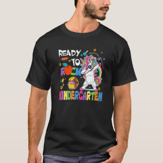 T-shirt Prêt à faire du rock Maternelle Licorne mignonne q
