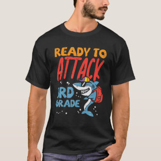T-shirt Prêt À Joindre Le Requin De 3E Année Première Jour