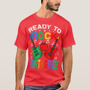 T-shirt Prêt À Remonter La 4E Année À La Guitare De L'Écol