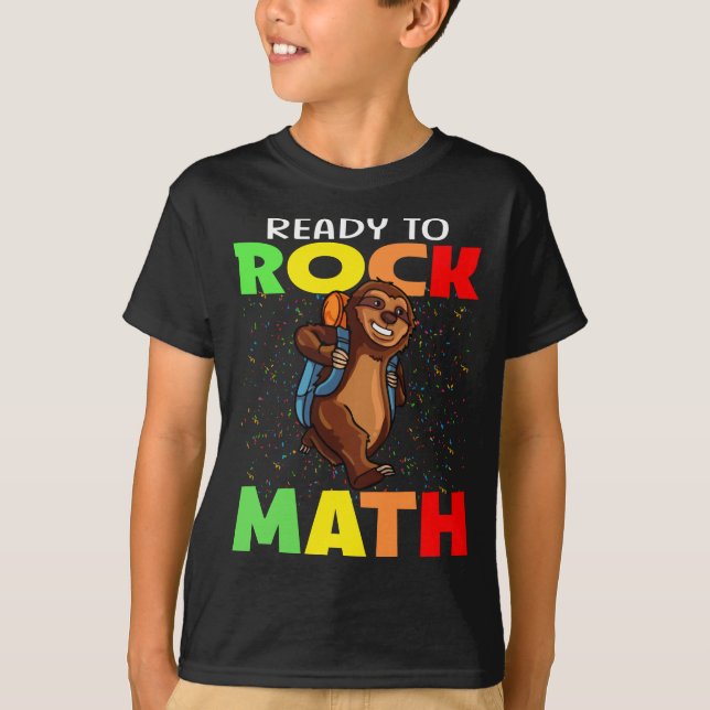 T-shirt Prêt À Renvoyer La Parole Math À L'École (Devant)