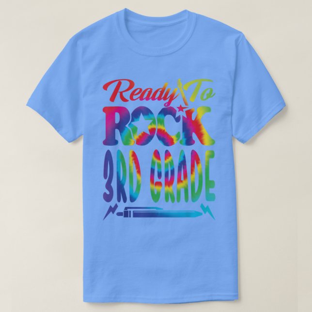 T-shirt Prêt À Retourner De 3E Année À L'École Teinture T- (Design devant)