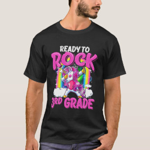 T-shirt Prêt À Rocher 3E Grade Dabbing Unicorn Retour À