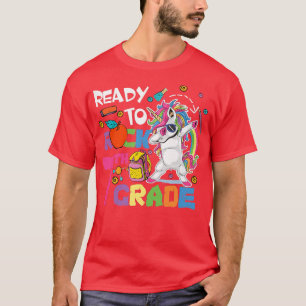 T-shirt Prêt À Rocher 7Ème Classe Cute Unicorn Dabbing Sep