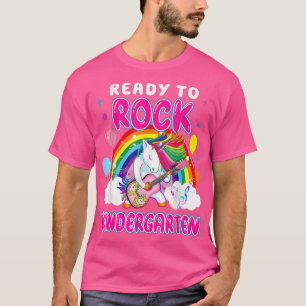 T-shirt Prêt à Rock Kindergarten Funny Unicorn Retour à S