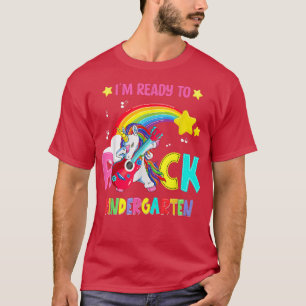 T-shirt Prêt À Rock Maternelle Unicorn Girls Kids Back