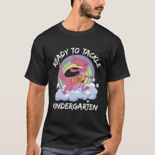 T-shirt Prêt À S'Attaquer À La maternelle Football 1Er Jou