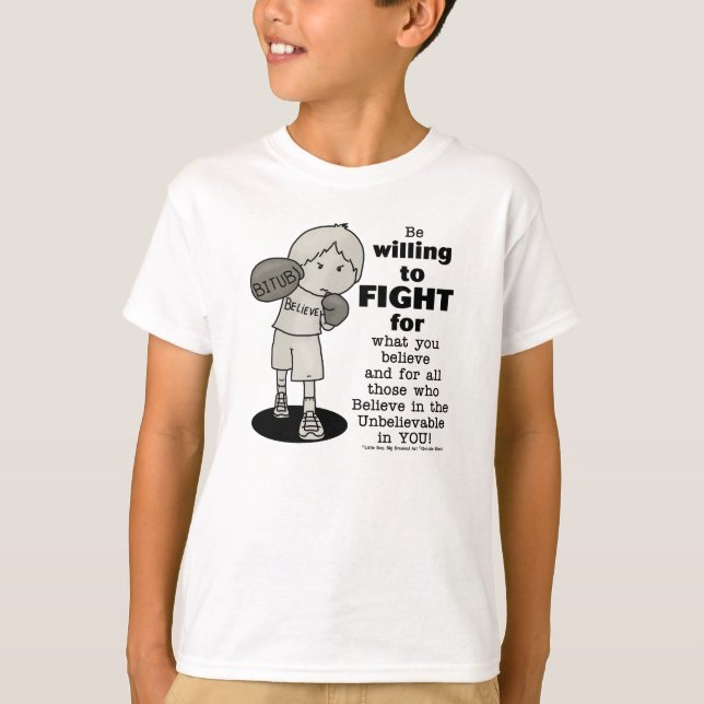 T-shirt Prêt à se battre (Devant)