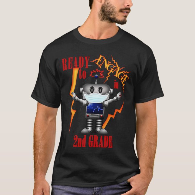 T-shirt Prêt à s'engager en deuxième année Virtual Back 2  (Devant)