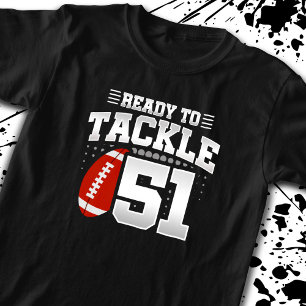 T-shirt Prêt à Tacler 51 - Enfant Footballeur Anniversaire