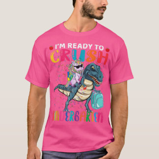 T-shirt Prêt Crush Kindergarten mignon Unicorn T Rouge Ret