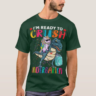 T-shirt Prêt Crush Kindergarten mignon Unicorn T Rouge Ret