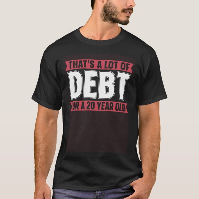 T-shirt Prêt étudiant dette d'éducation gratuite (Devant)