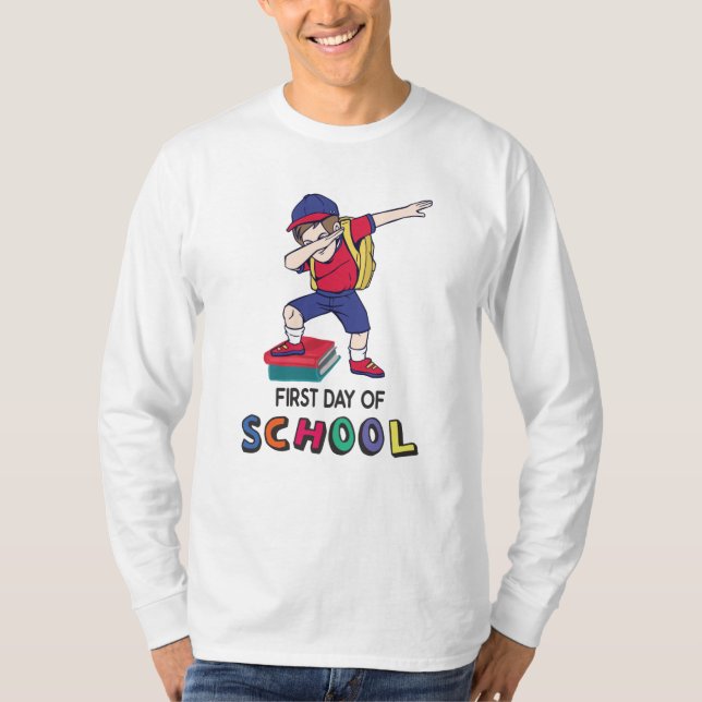 T-shirt Prêt pour l'école en ligne (Devant)