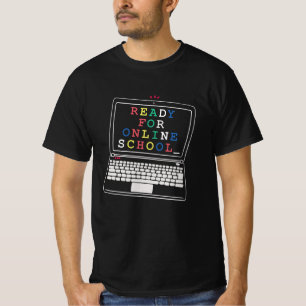 T-shirt Prêt pour l'école en ligne