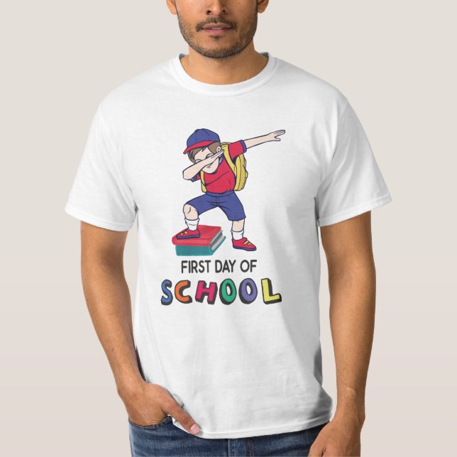 T-shirt Prêt pour l'école en ligne (Devant)