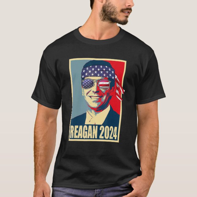 T-shirt Prêt pour Ron Desantis 2024 Reagan 2024 (Devant)
