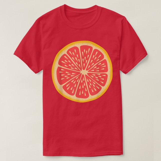 T-SHIRT PRETEND I'M A GRAPEFRUIT HALLOWEEN COSTUME RUBY  (Design devant)