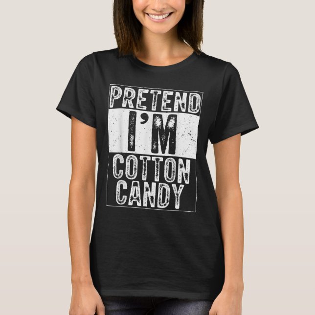 T-shirt Pretend I'm Cotton Candy Family Women Men Costume  (Devant)