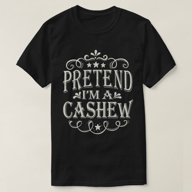 T-shirt Prétendre que je suis Cashew Easy Lazy Halloween C (Design devant)