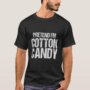 T-shirt Prétendre que je suis Cotton Candy Halloween Costu