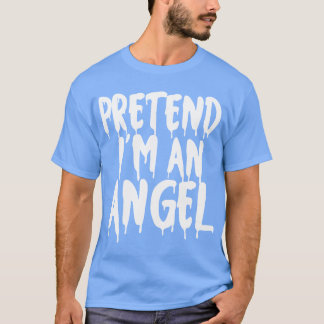 T-shirt Prétendre Que Je Suis Un Ange Halloween Couples Co