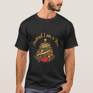 T-shirt Prétendre que je suis un arbre drôle Costume d'Hal