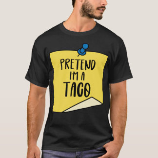 T-shirt Prétendre que je suis un camion taco Chemise Hallo