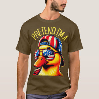 T-shirt Prétendre Que Je Suis Un Canard Design Femmes Homm