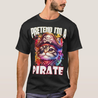 T-shirt Prétendre que je suis un chat adorable pour Hallow