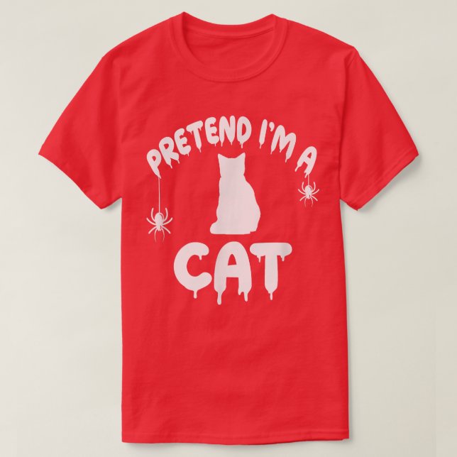 T-shirt Prétendre que je suis un chat Tabby Kitten Éffraya (Design devant)