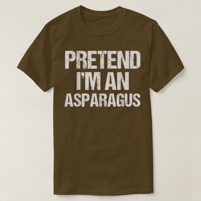 T-shirt Prétendre que je suis un costume d'Asperge drôle L (Design devant)