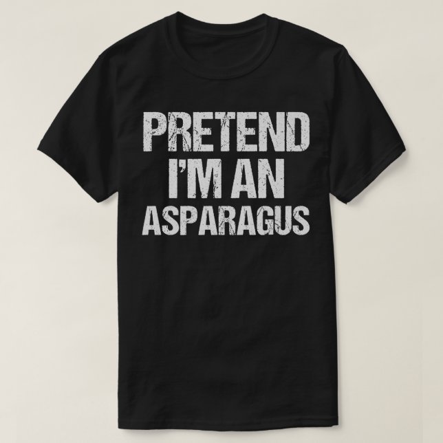 T-shirt Prétendre que je suis un costume d'Asperge drôle L (Design devant)