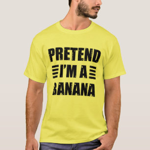 T-shirt Prétendre Que Je Suis Un Costume De Banane Hallowe