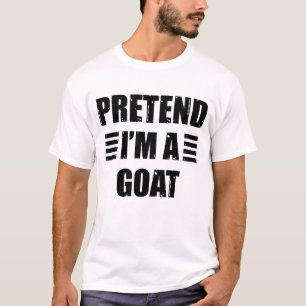 T-shirt Prétendre Que Je Suis Un Costume De Chèvre Hallowe