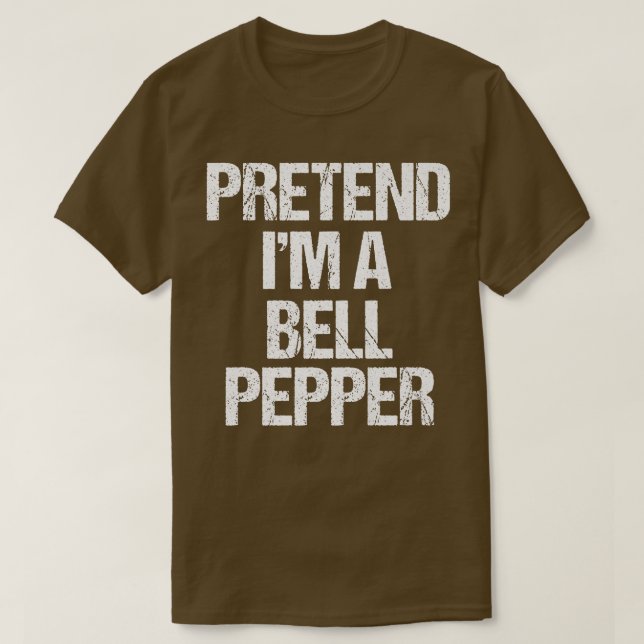 T-shirt Prétendre que je suis un costume de poivre Bell Fu (Design devant)