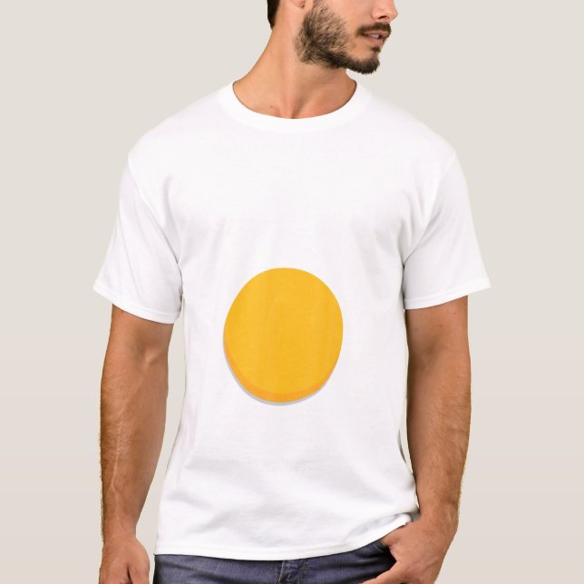 T-shirt Prétendre que je suis un jaune d'oeuf drôle Costum (Devant)