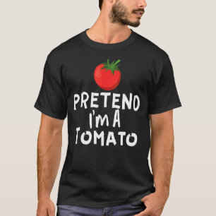 T-shirt Prétendre que je suis une tomate Lazy Halloween To