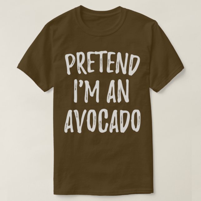 T-shirt Prétendre Un Costume D'Halloween Ix27m A Avocado (Design devant)