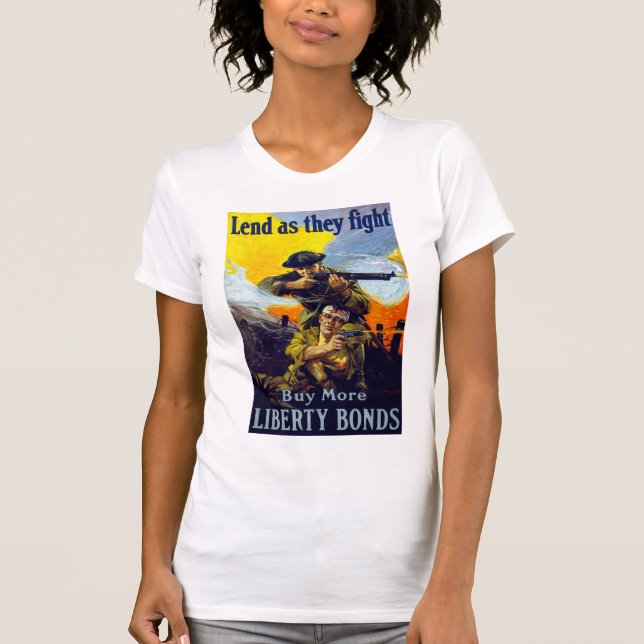 T-shirt Prêter comme combat (Devant)