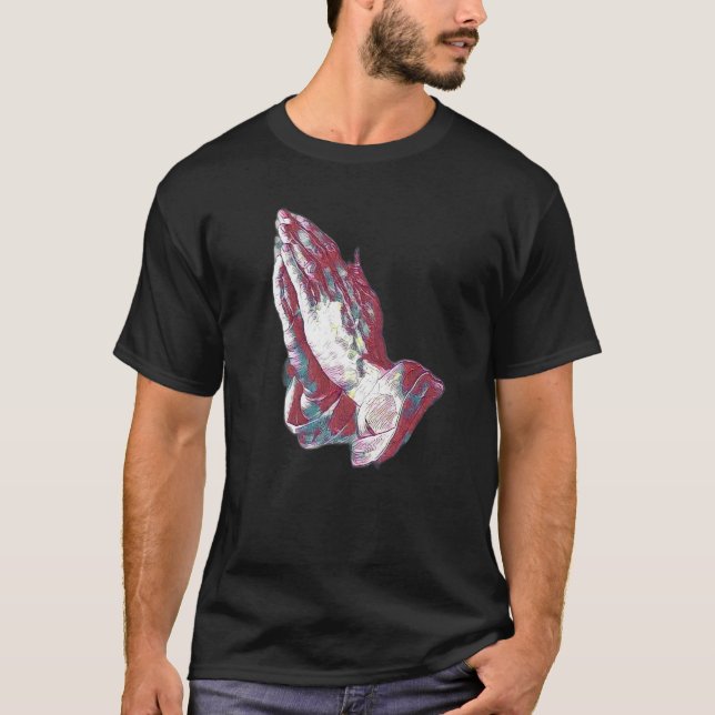 T-shirt Prêter Mains Amen Jesus Premium_2 (Devant)