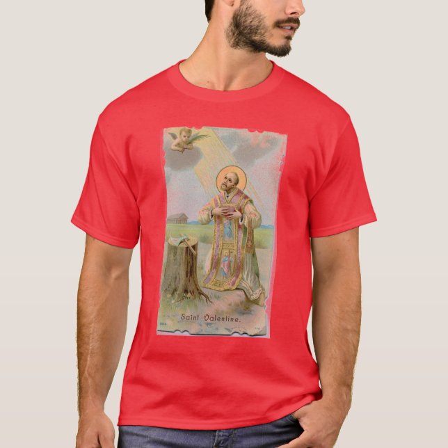 T-shirt Prêtre catholique et martyre de Valentine de saint (Devant)
