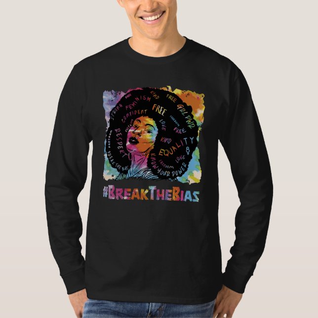 T-shirt Pretty Black History Break the Bias  5 (Devant)