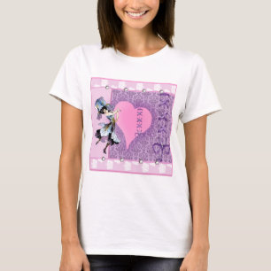 T-shirt Pretty Pink Flower Fairy Accessoires - add name
