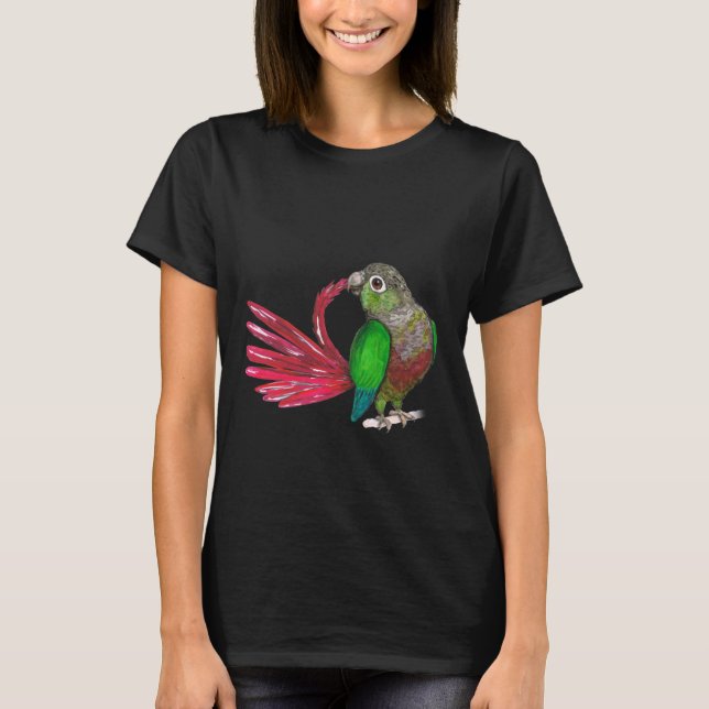 T-shirt Prévenir la conure à joues vertes (Devant)
